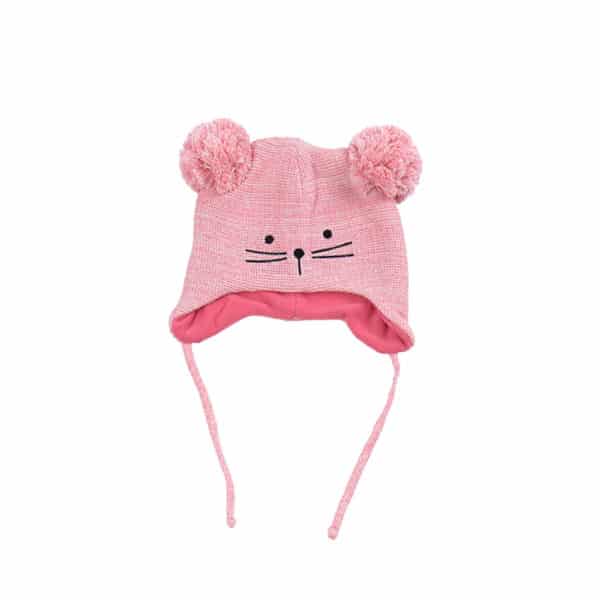Gorro Bebe Tejido con Forro Polar - Imagen 2